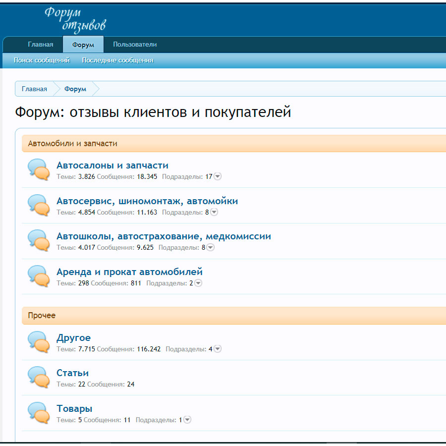 Изображение товара Рекламные отзывы на forum-otzyvov.ru