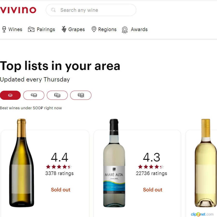 Изображение товара Рекламные отзывы на vivino.com